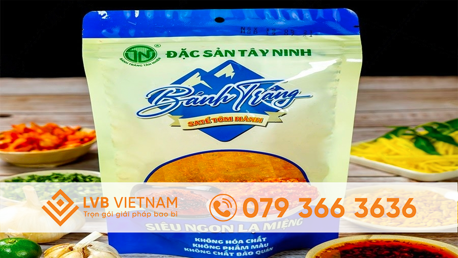 Bao bì bánh tráng màng ghép in trục đồng