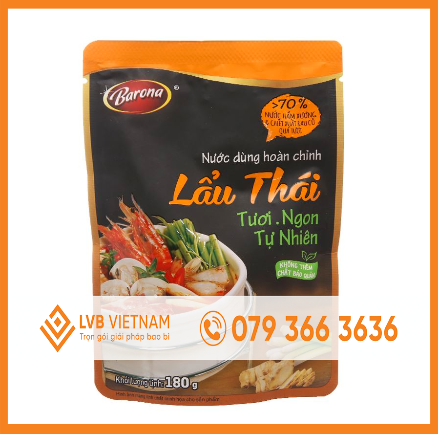 Gói lẩu Thái - Bao bì LVB Việt Nam