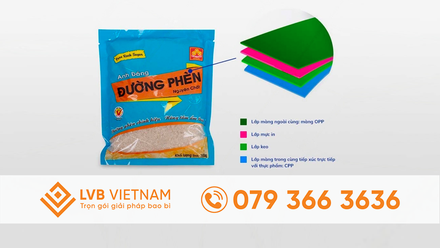 Túi đựng đường chất liệu OPP/CPP