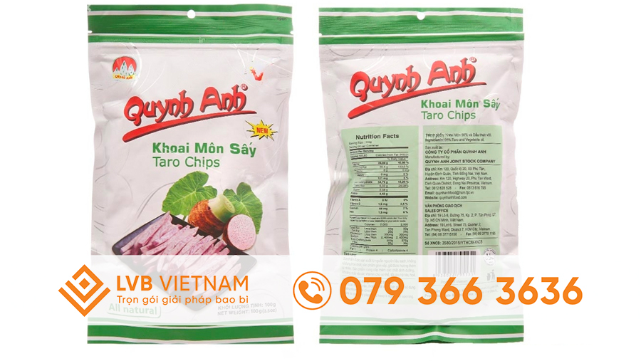 Bao Bì Khoai Môn Sấy Khô