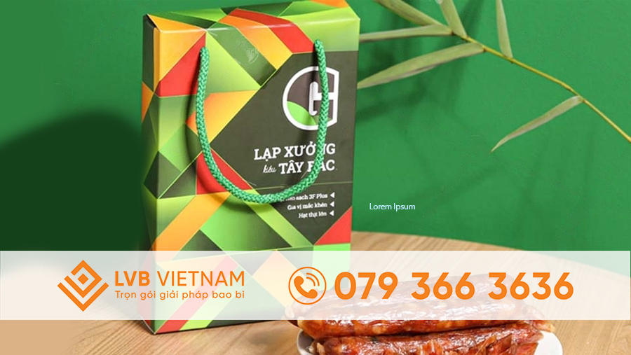 Túi giấy đựng lạp xưởng