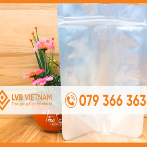 Túi zip bạc 1 mặt trong 500g